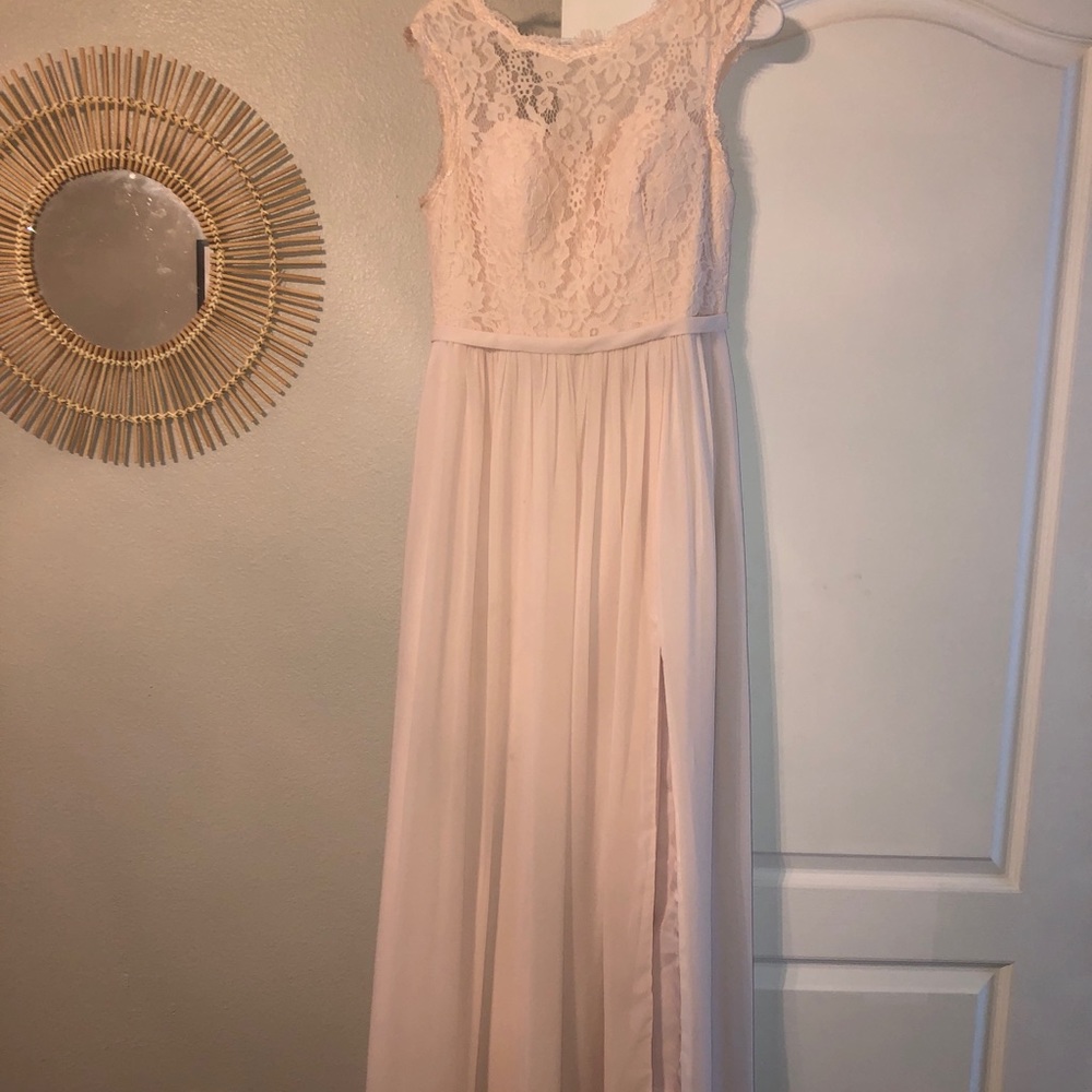 Rose Petal Azazie Dress